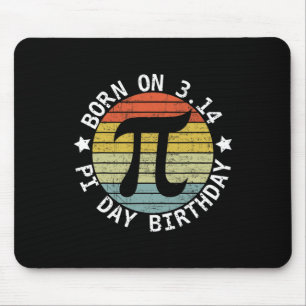 Tapis De Souris Né Le Jour Du Pi Anniversaire Joyeux 14 Mars Pi Da