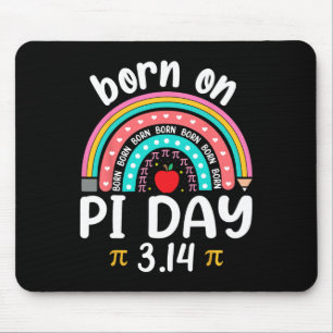 Tapis De Souris Né Le Jour Du Pi Anniversaire Joyeux Jour Du Pi Pr