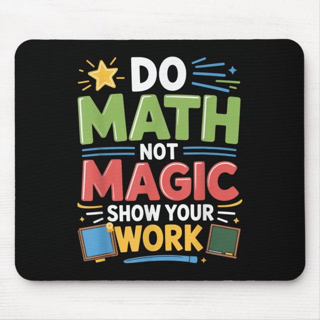 Tapis De Souris Ne Math Pas Magique Professeur De Mathématiques Re (Devant)