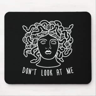 Tapis De Souris Ne Me Regarde Pas Medusa Drôle De Cheveux De Serpe