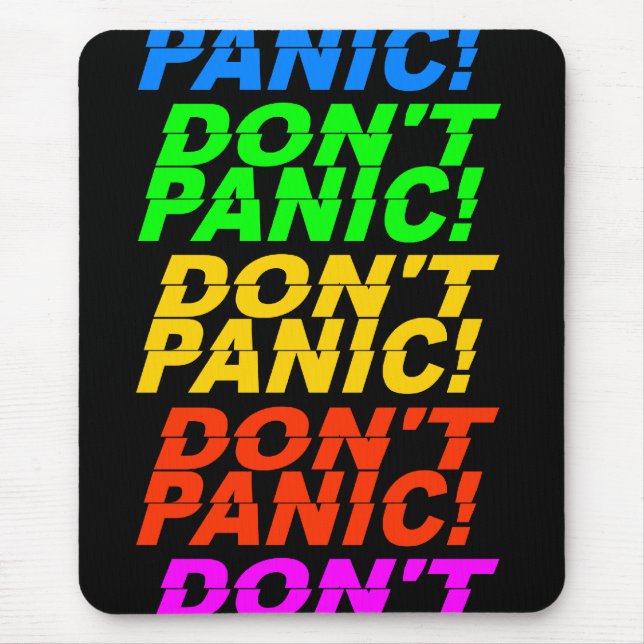 Tapis De Souris Ne paniquez pas ! mousepad (Devant)