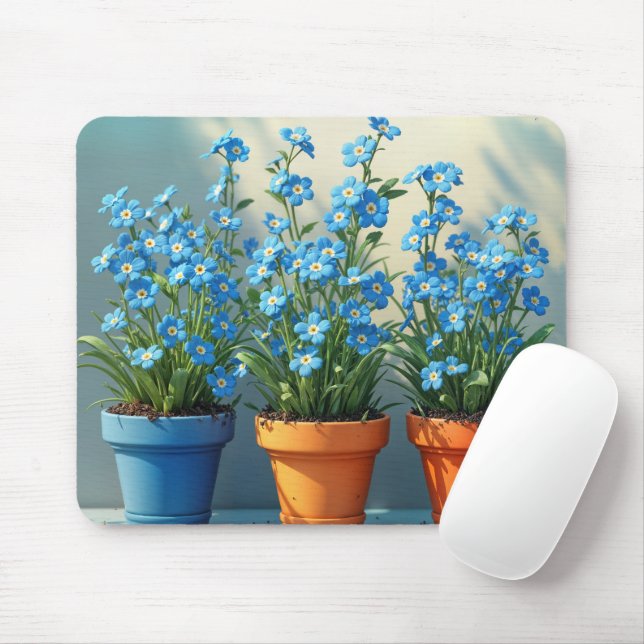 Tapis De Souris Ne pas oublier les pots de fleurs (Avec souris)