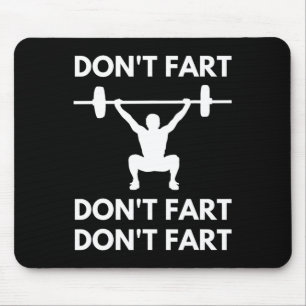 Tapis De Souris Ne pas péter Drôle Fitness Fitness Fitness Exercic