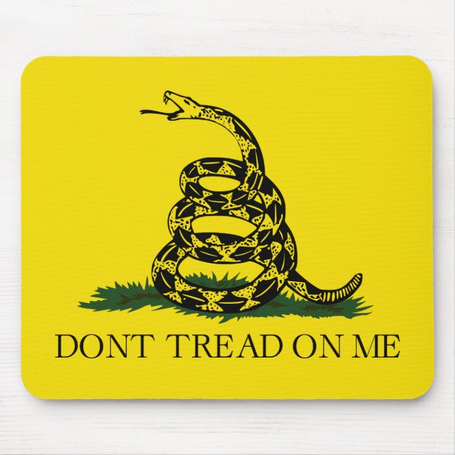 Tapis De Souris Ne pas taper sur le drapeau de Me Gadsden (Devant)