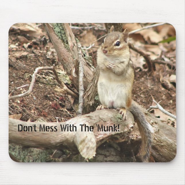 Tapis De Souris Ne salissez pas avec le 'Munk ! Mousepad (Devant)
