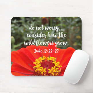 Tapis De Souris Ne Vous Inquiétez Pas Considérez Les Fleurs Sauvag