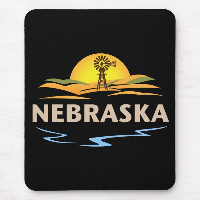Tapis De Souris Nebraska États-Unis d'Amérique (Devant)