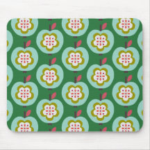 Néerlandais Retro Apples Vert