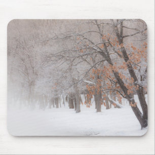 Tapis De Souris Neige d'hiver Lac Kussharo