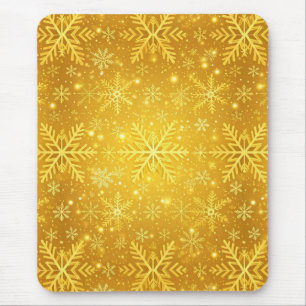 Tapis De Souris Neige dorée