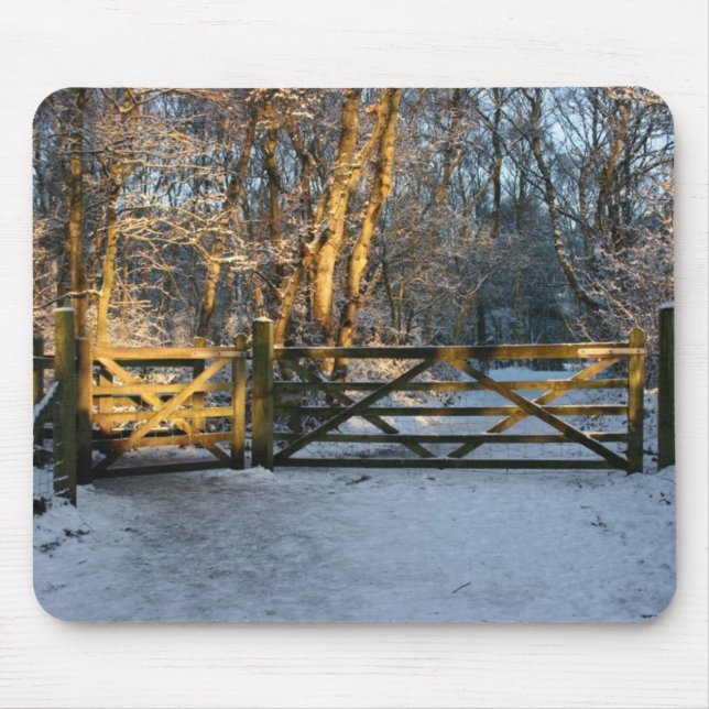 tapis de souris neige et lumière du soleil (Devant)