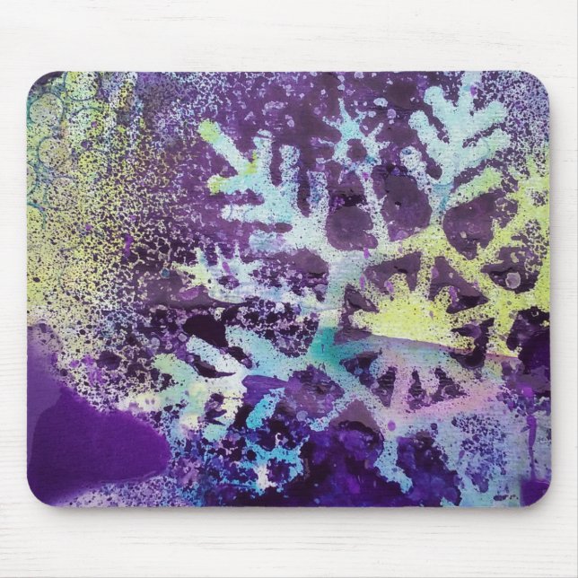 Tapis De Souris Neige pourpre (Devant)