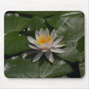 Tapis De Souris Nénuphar blanc Mousepad