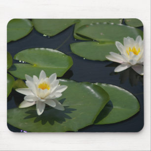 Tapis De Souris Nénuphar blanc Mousepad