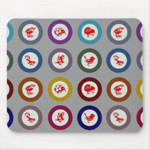 Tapis De Souris Néo-Zélandais Espèces indigènes et endémiques