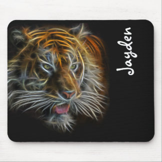 Tapis De Souris Neon Abstract TigerHead Mouse Pad