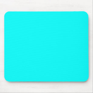 Tapis De Souris Neon Blue Turquoise Lumière brillant Mode Couleur