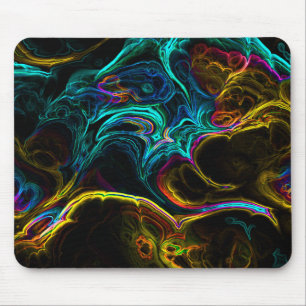 Tapis De Souris Neon Fractal 1