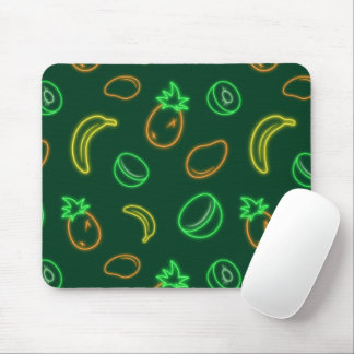 Tapis De Souris Neon Fruit Pattern Mouse Pad – Tropical Aesthetic