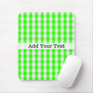 Tapis De Souris Neon Green En vichy Motif par Shirley Taylor