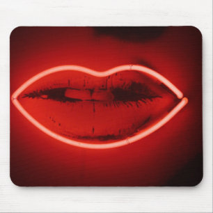 Tapis De Souris Neon Lips Mousepad