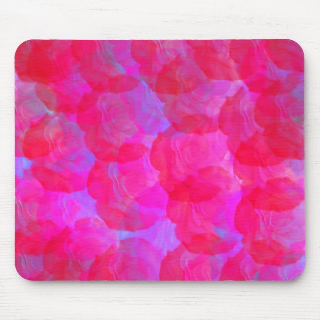 Tapis De Souris Neon Roses Mousepad (Devant)