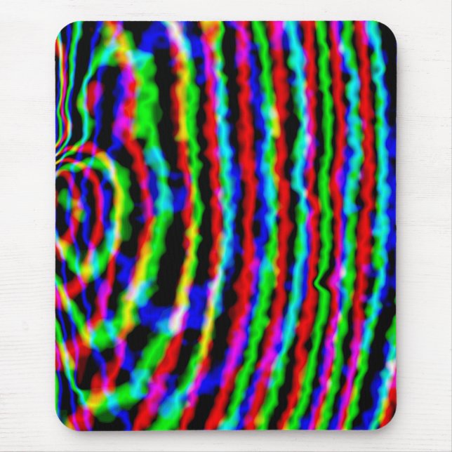 Tapis De Souris Neon Streamers Mousepad (Devant)