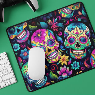 Tapis De Souris Neon Sugar Skull