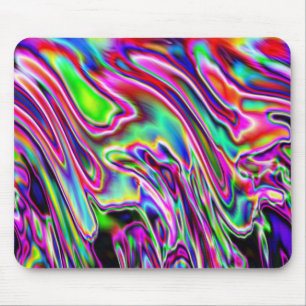 Tapis De Souris Neon Swirls