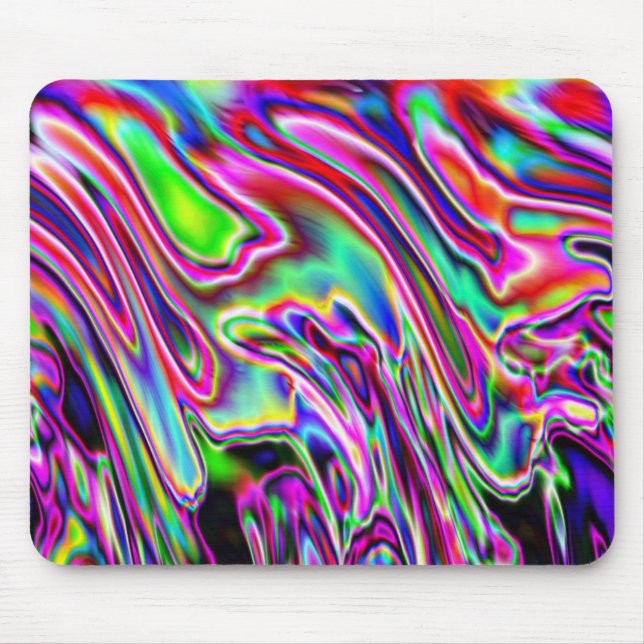 Tapis De Souris Neon Swirls (Devant)