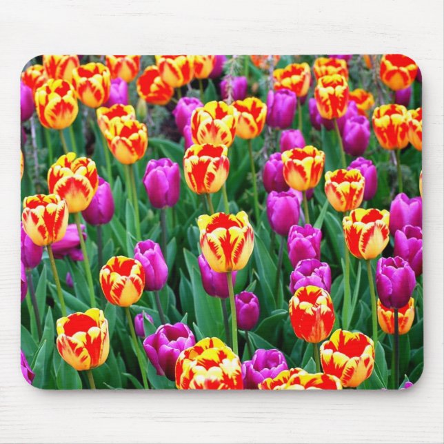 Tapis De Souris Neon Tulips Mousepad (Devant)