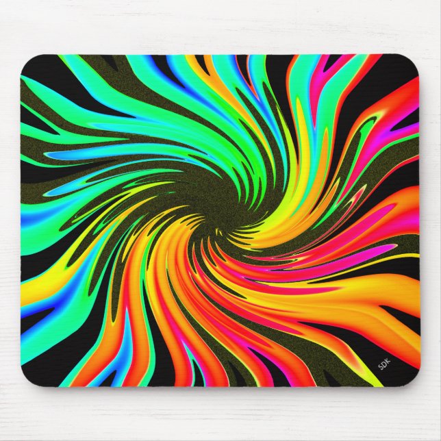 Tapis De Souris Neon Whirlpool Galaxy (Devant)