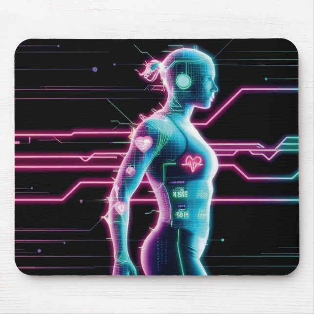 Tapis De Souris NeonPulse Fitness Tracker Pad (Devant)