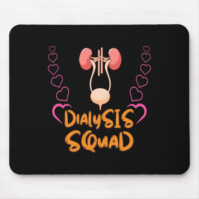 Tapis De Souris Néphrologie de l'infirmière dialyse Maladie rénale (Devant)