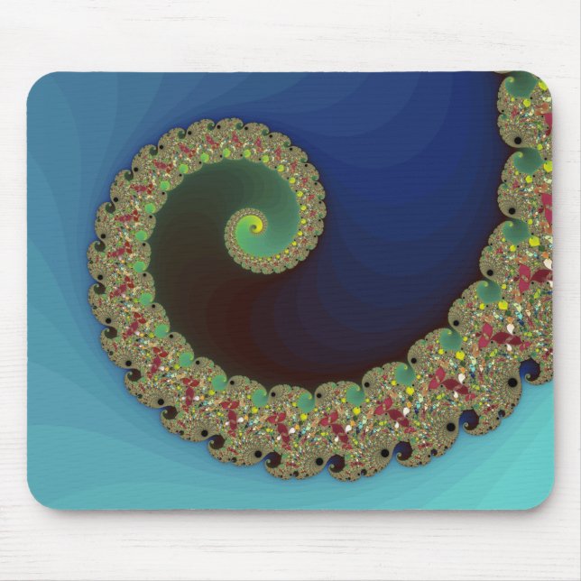 Tapis De Souris Neptune - Art Fractal (Devant)