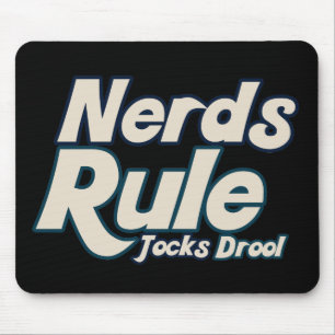 Tapis De Souris Nerds Règle Jocks Drool