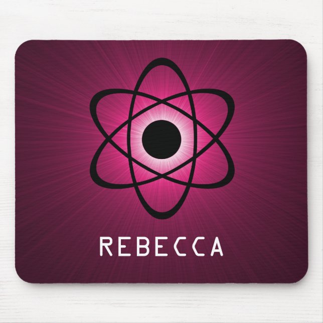 Tapis De Souris Nerdy Atomic Mousepad, rose (Devant)