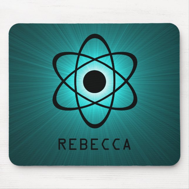 Tapis De Souris Nerdy Atomic Mousepad, Turquoise (Devant)