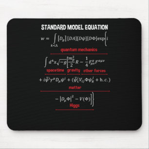 Tapis De Souris Nerdy Standard Model Equation - Cadeau Pour Physiq
