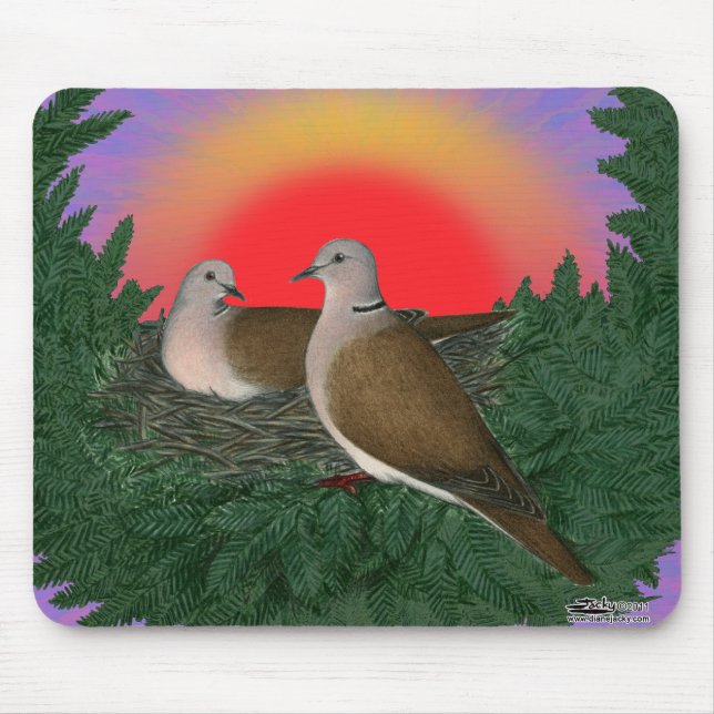 Tapis De Souris Nesting Doves (Devant)