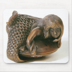 Tapis De Souris Netsuke a découpé sous forme de sirène