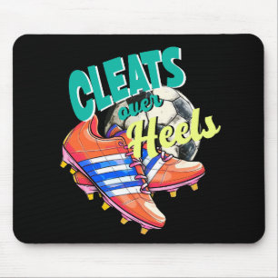 Tapis De Souris Nettoie Sur Les Talons, Les Filles Puns De Footbal