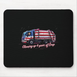Tapis De Souris Nettoyage de 4 ans de merde Votez Trump 2024 Élect