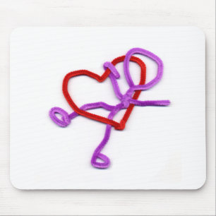 Tapis De Souris nettoyeur de tuyau homme et coeur