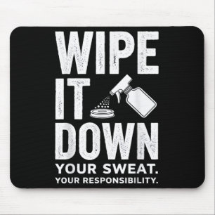 Tapis De Souris Nettoyez-le Fitness Motivation Art