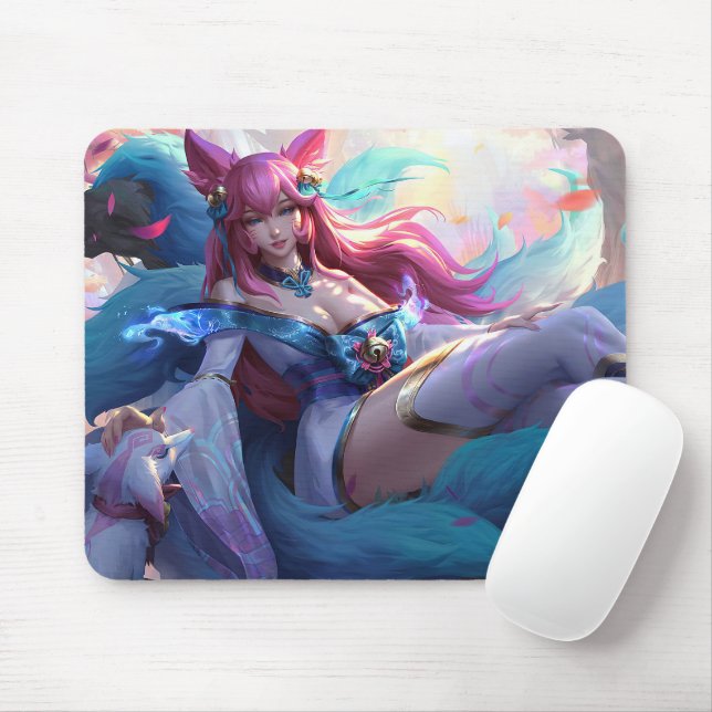 Tapis De Souris Neuf Mousepad renard de queue | Mousepad personnal (Avec souris)
