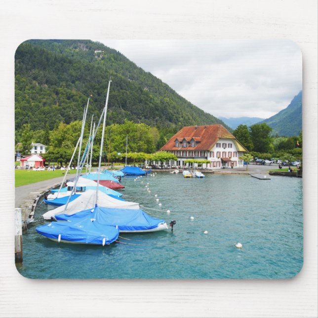 Tapis De Souris Neuhaus et le lac Thun (Devant)