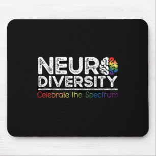 Tapis De Souris Neurodiversité Célébrer la santé mentale Adhd Auti