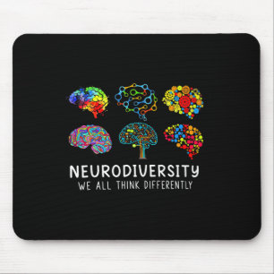 Tapis De Souris Neurodiversité - Embrassez la Sensibilisation sur