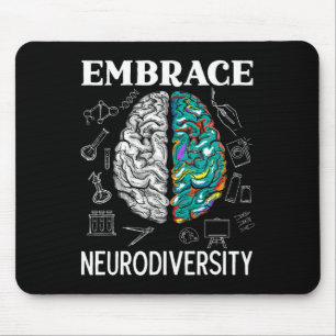 Tapis De Souris Neurodiversité et sensibilisation Santé mentale